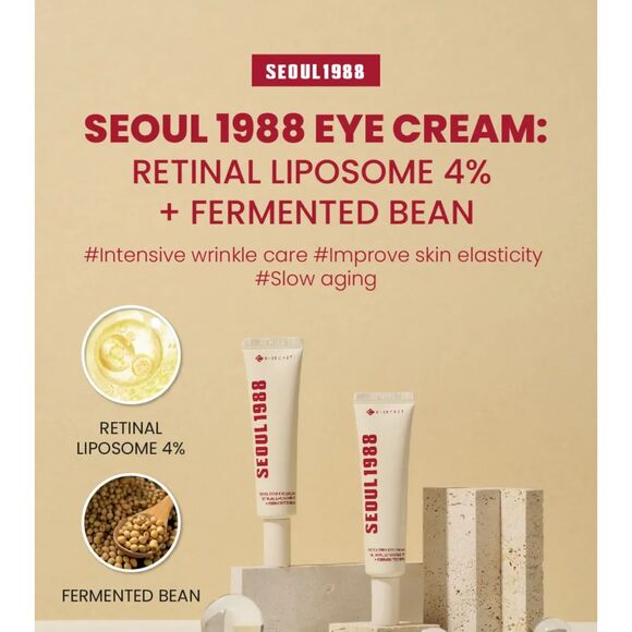KSECRET, SEOUL 1988 Eye Cream: Retinal Liposome 4% + Fermented Bean - Picture 2 of 14